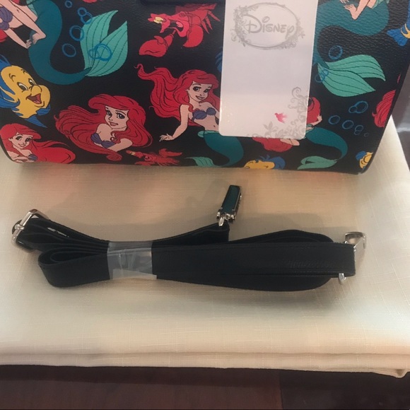DISNEY Loungefly Ariel Black Satchel - Picture 3 of 3